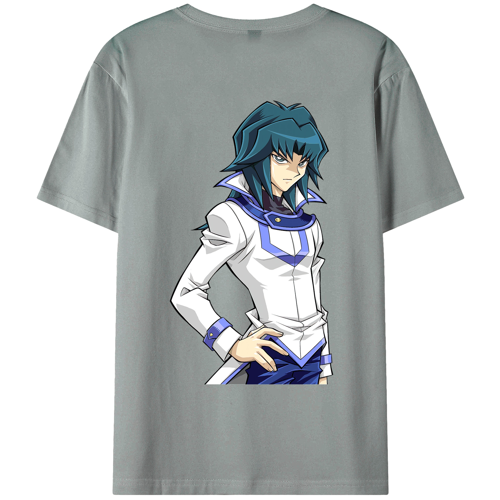 （画像用） 遊☆戯☆王 Yu-Gi-Oh! 綿100％ メンズ半袖Tシャツ（バックプリント） 通気性